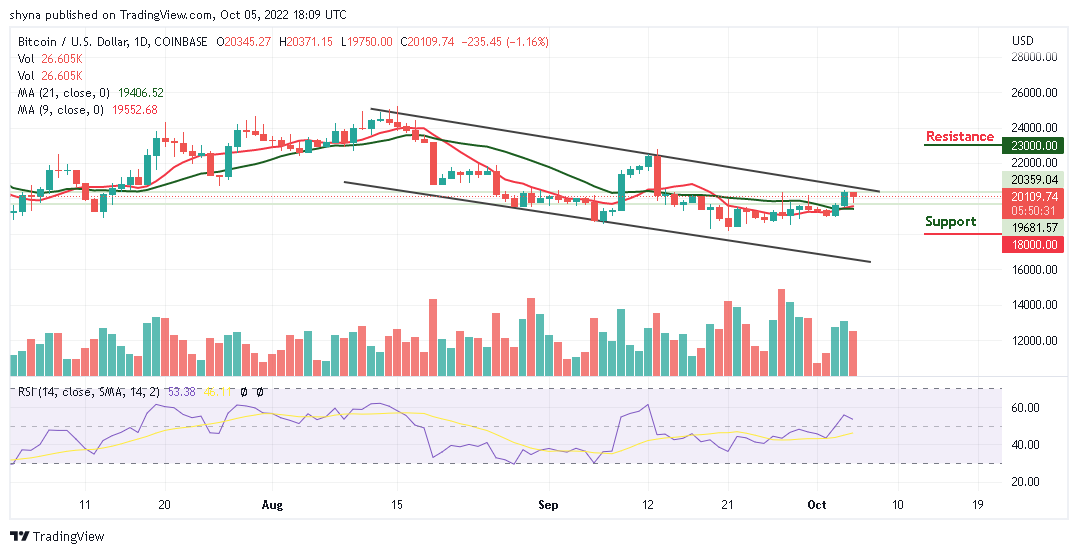 Bitcoin Price Prediction for Today, October 5: BTC Falls 1.15% to 19,750 Support
