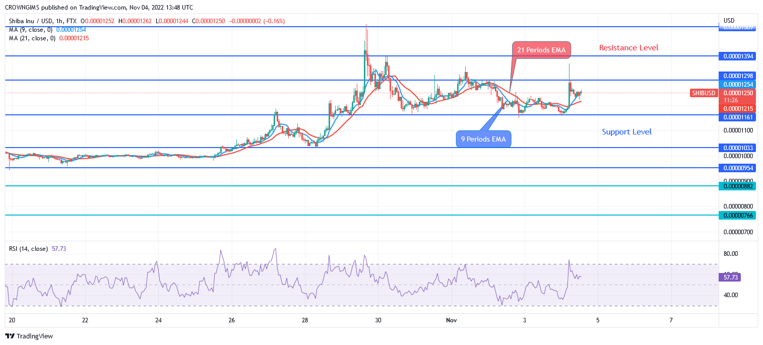 Shiba Inu Price Prediction for Today, November 04: SHIB Pulls Back at $0.000013